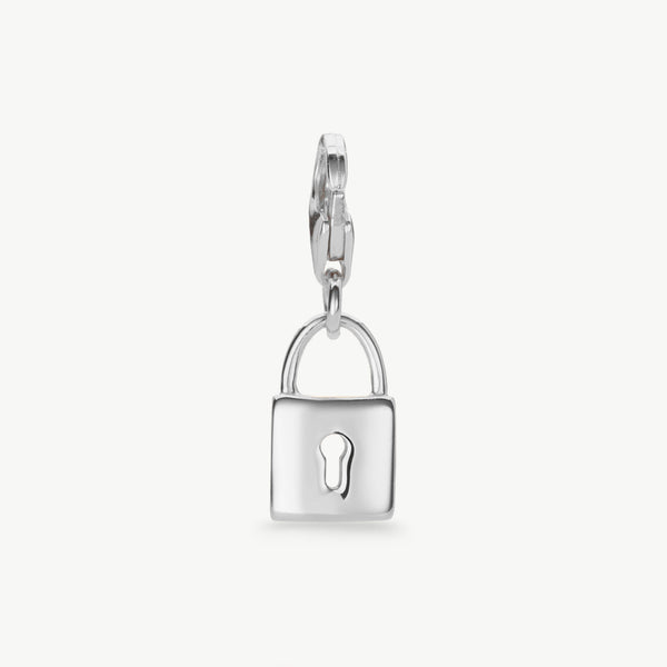 silver lock charm