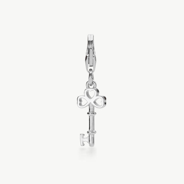 silver key charm