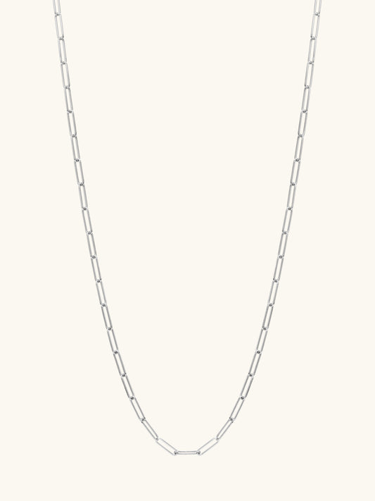 Sterling silver paperclip chain. L'ERA Jewellery