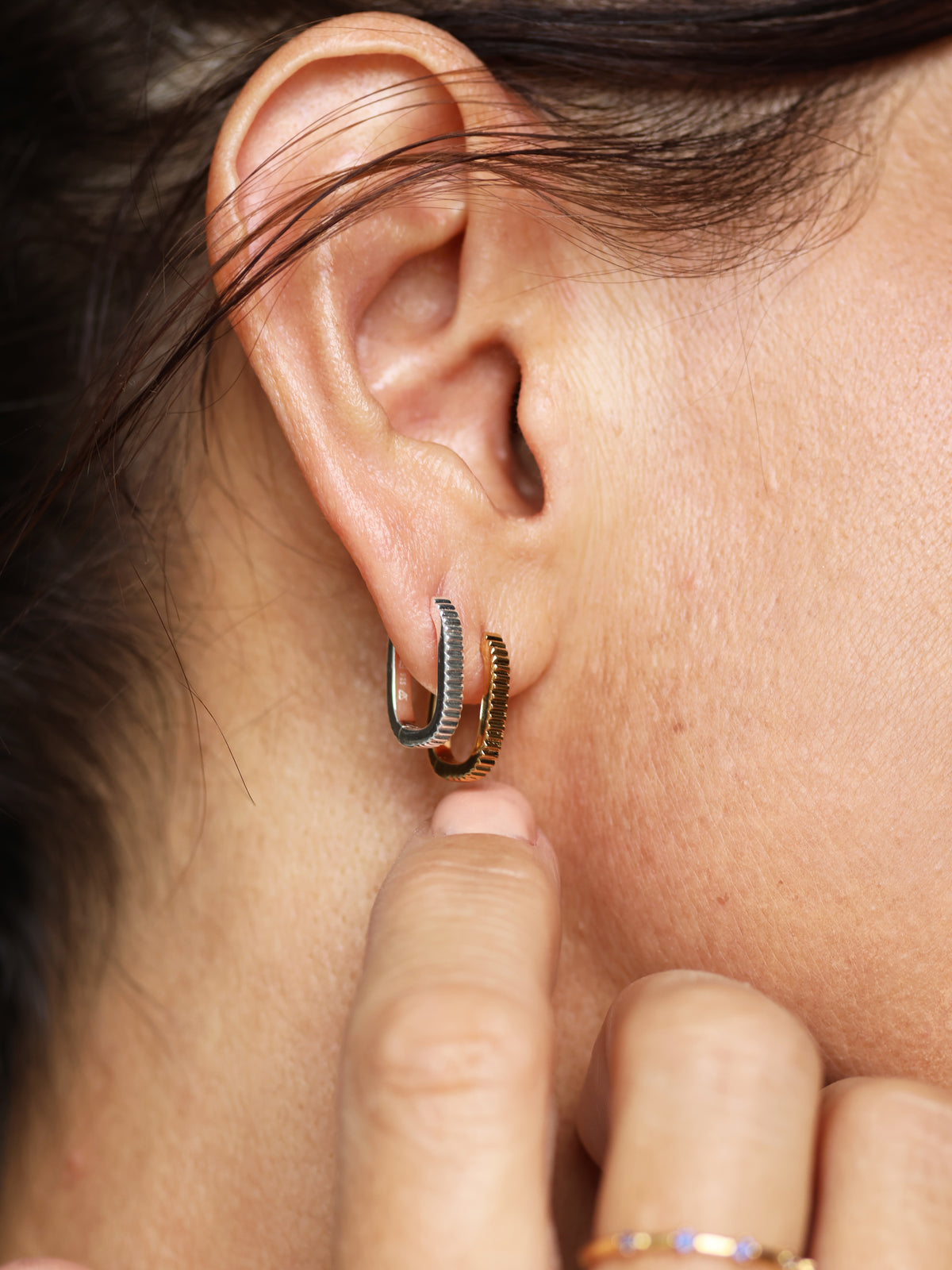 mixed metal ear stack 
