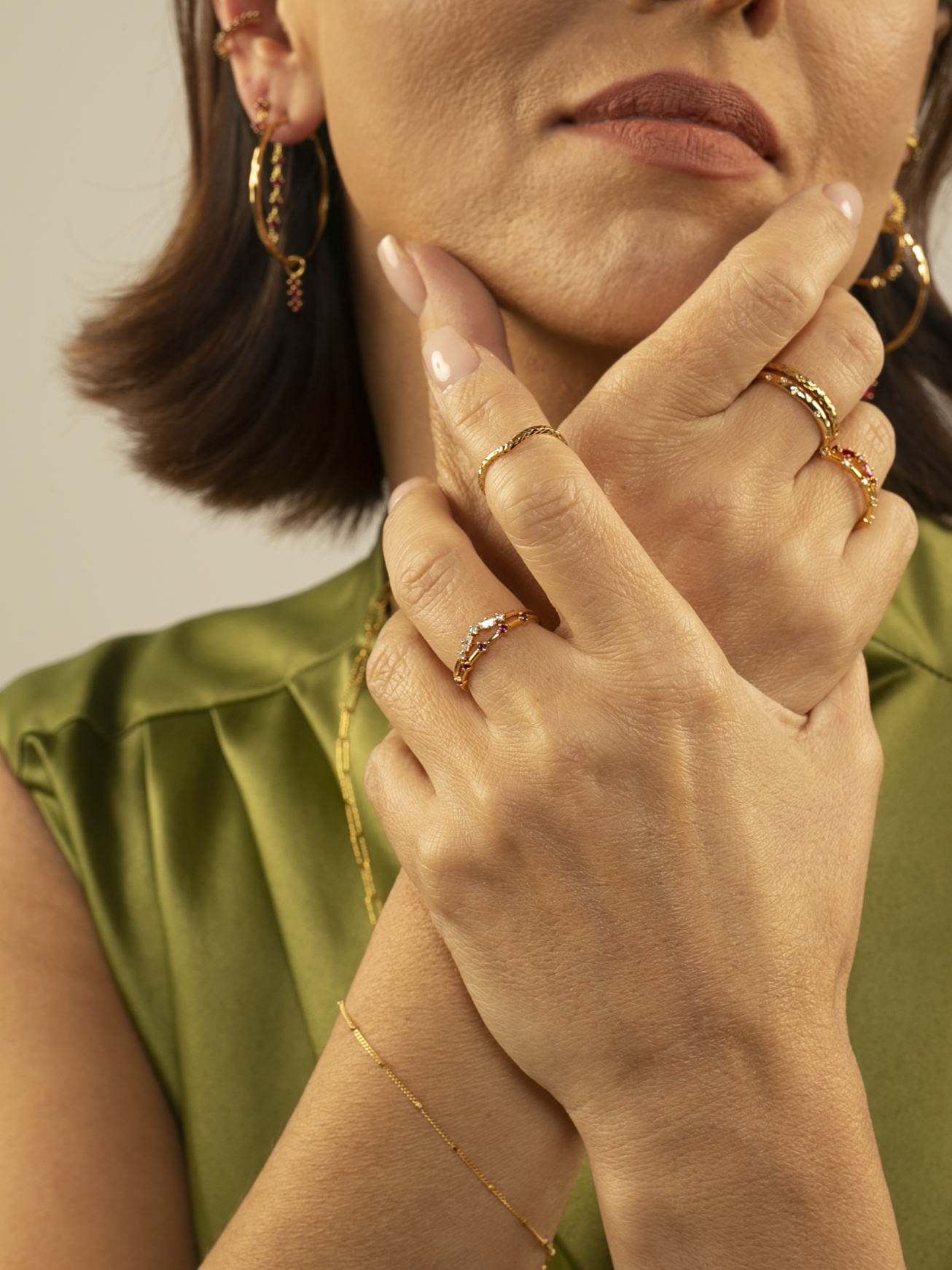 Astra Ruby 'Astra' Lab Grown Ruby Ring Italian Heritage Brand – L'ERA Jewellery