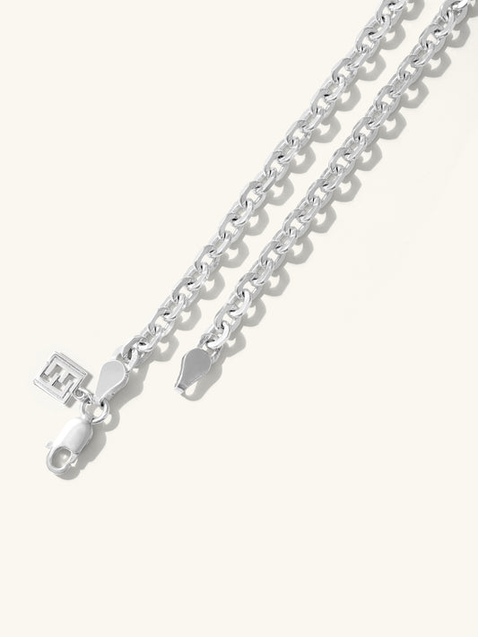 A classic chunky sterling silver bracelet with L'ERA log tag. L'ERA Jewellery