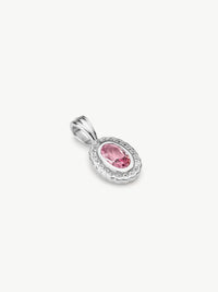 Daphne Pink and White Sapphire Pendant