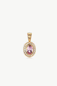 Daphne Pink and White Sapphire Pendant