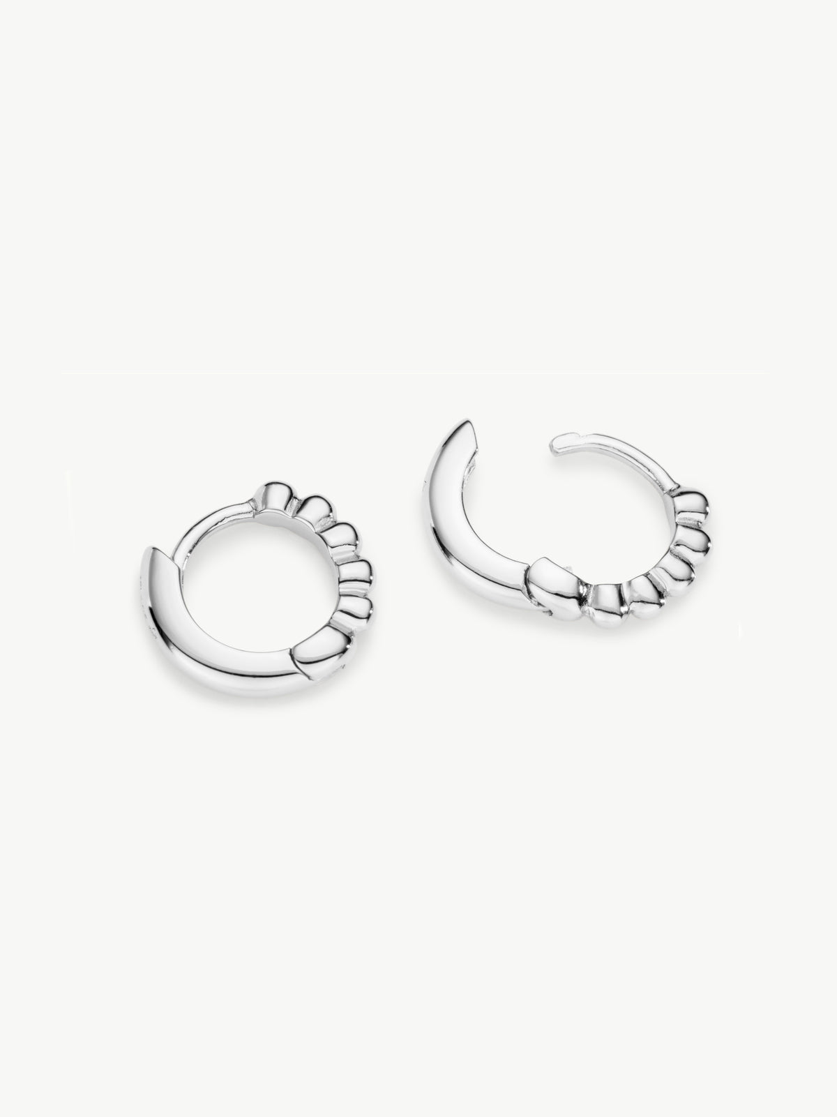 Beaded Huggie Hoops (Sample Sale)