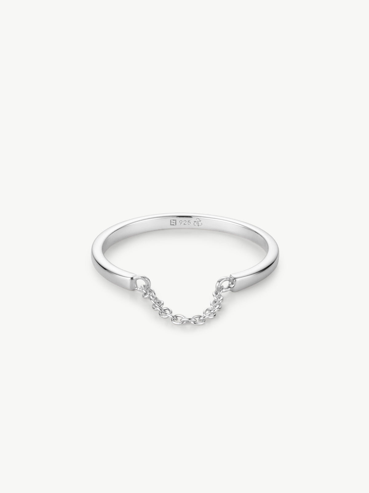 Chain ring in sterling silver