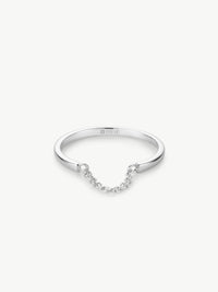 Chain ring in sterling silver