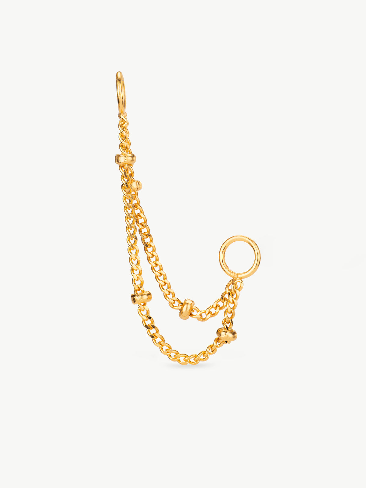 Double Satellite Chain Fusion Earring Connector (Sample Sale)