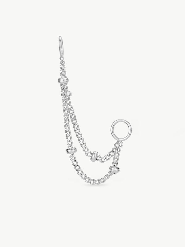 Double Satellite Chain Fusion Earring Connector (Sample Sale)