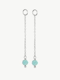 Long Amazonite Earring Charm - PAIR (Sample Sale)
