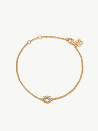 Daphne Aquamarine Bracelet in gold vermeil