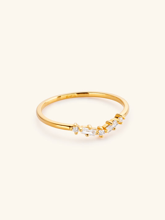 Diamond Wishbone Ring