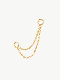 Double Chain Fusion Earing Charm - Single (Sample Sale)