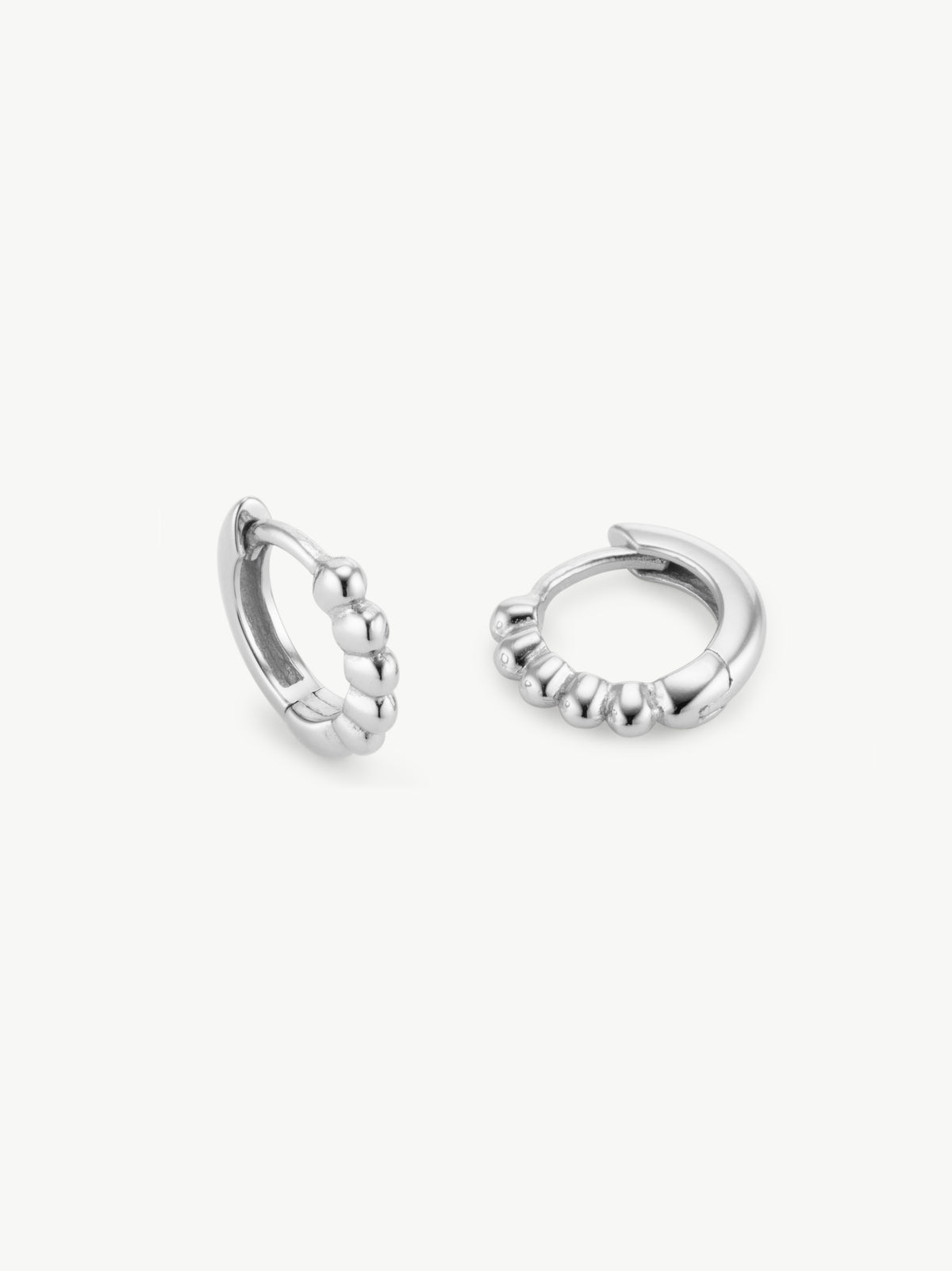 Beaded Huggie Hoops (Sample Sale)