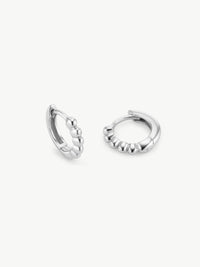 Beaded Huggie Hoops (Sample Sale)