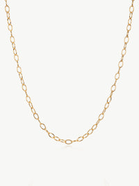 Storia oval link chain in gold vermeil