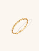 Molten Stacking ring in Gold vermeil