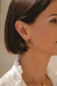 Crushed Textured Small Hoops