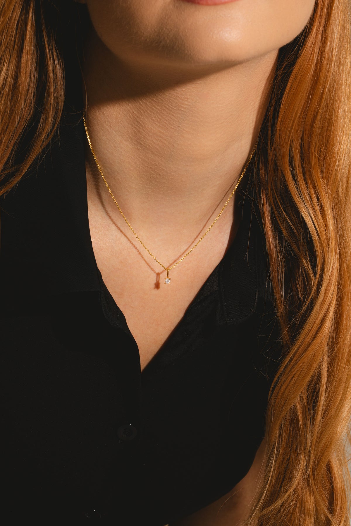 Diamond Set With Classic Studs - Gold Vermeil