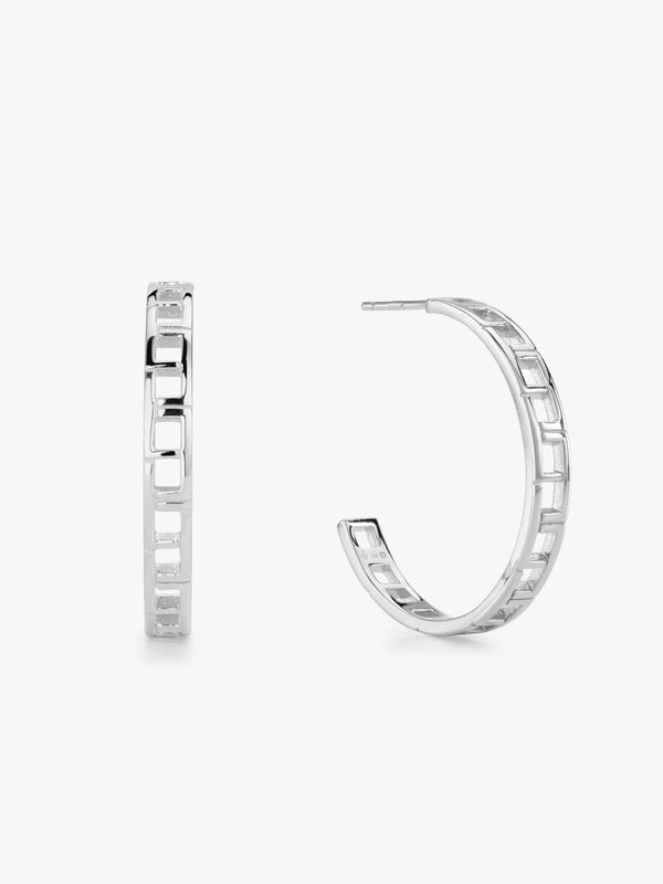 L'ERA Signature Hoops in 925 sterling silver