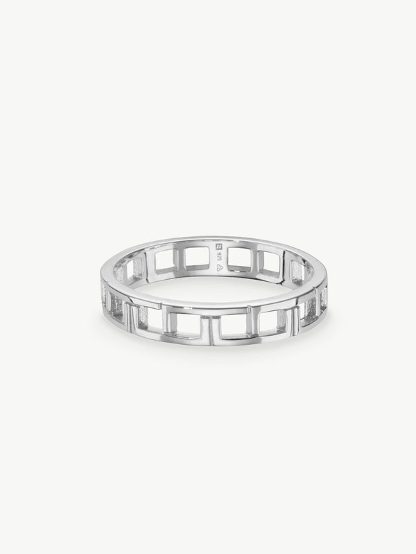 L'ERA Signature Stacking ring in sterling silver