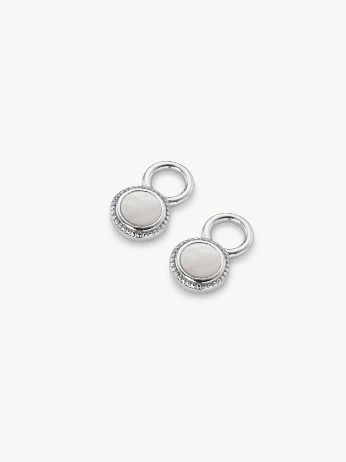 Fontana Mother Of Pearl Earring Charm - PAIR (Sample Sale)