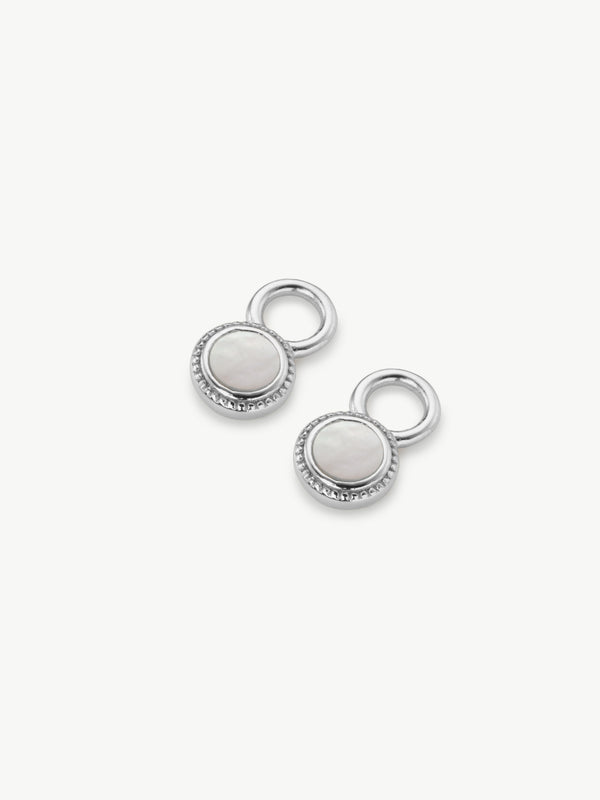 Fontana Mother Of Pearl Earring Charm - PAIR (Sample Sale)