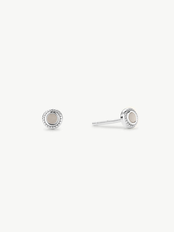 mother of pearl stud earrings