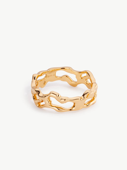 Intricato ring in gold vermeil