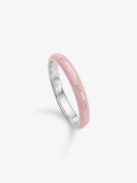 Ophelia Pink Enamel Ring