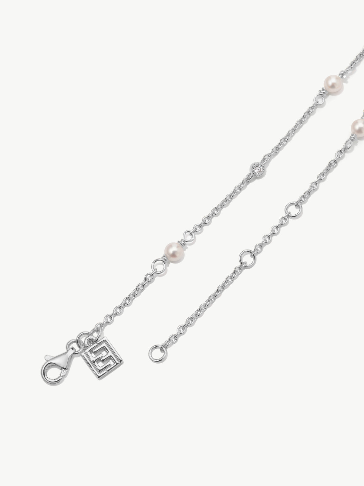 Diamond and Freshwater Pearl Bracelet