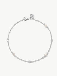 Diamond and Freshwater Pearl Bracelet