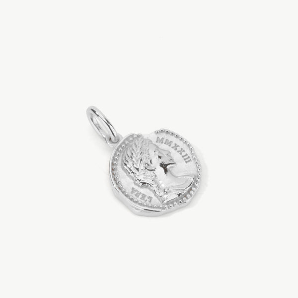 Roman coin pendant in sterling silver