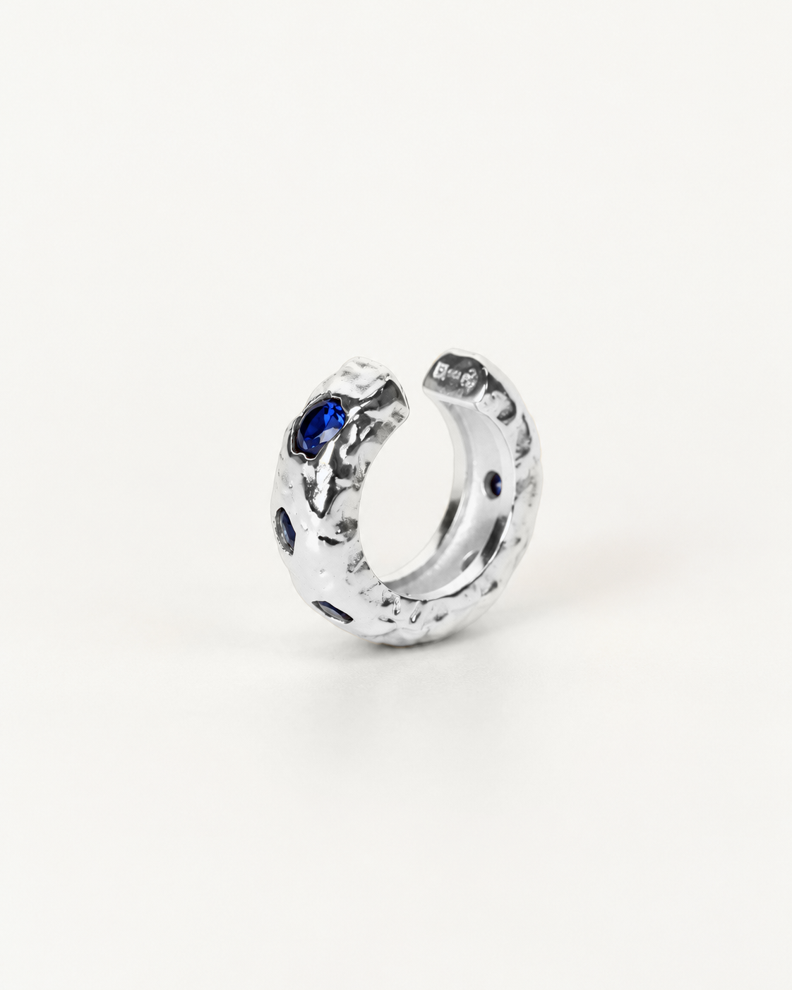 Chunky Sapphire Molten Cuff (One Off Sample)