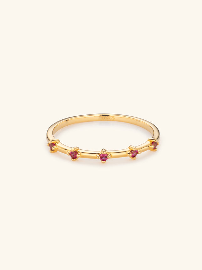 Astra Ruby Ring Gold Vermeil