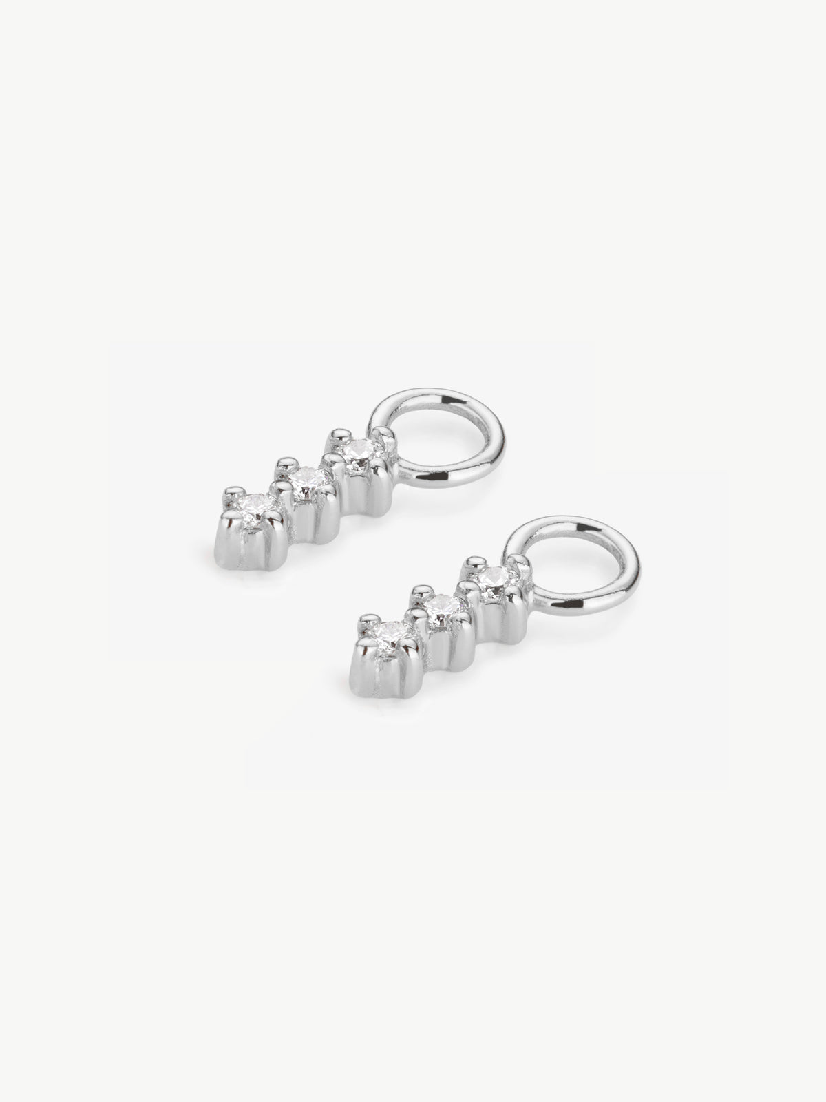 Triple Diamond Earring Charm - PAIR (Sample Sale)