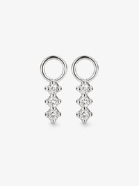 Triple Diamond Earring Charm - PAIR (Sample Sale)