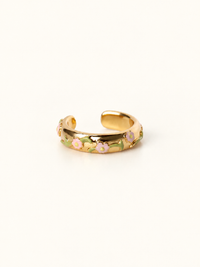 Floral Enamel Cuff (One Off Sample)