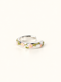 Floral Enamel Cuff (One Off Sample)