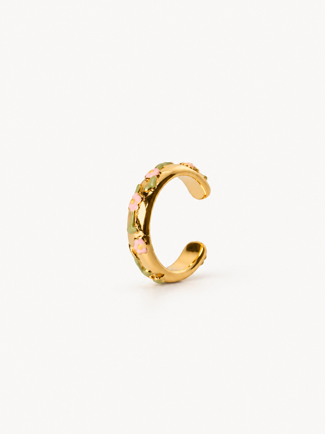 Floral Enamel Cuff (One Off Sample)