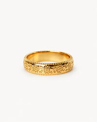 Floral Engraved Chunky Ring (One Off Sample)
