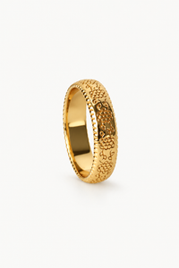 Floral Engraved Chunky Ring (One Off Sample)