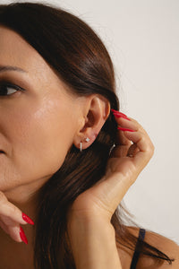 Diamond Set With Classic Studs - Sterling Silver