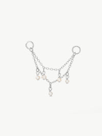 Double Chain Freshwater Pearl Fusion Charm
