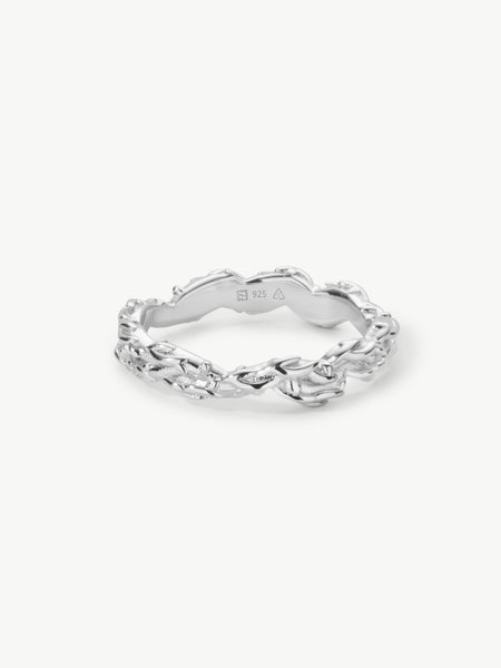 vine stacker ring in sterling silver