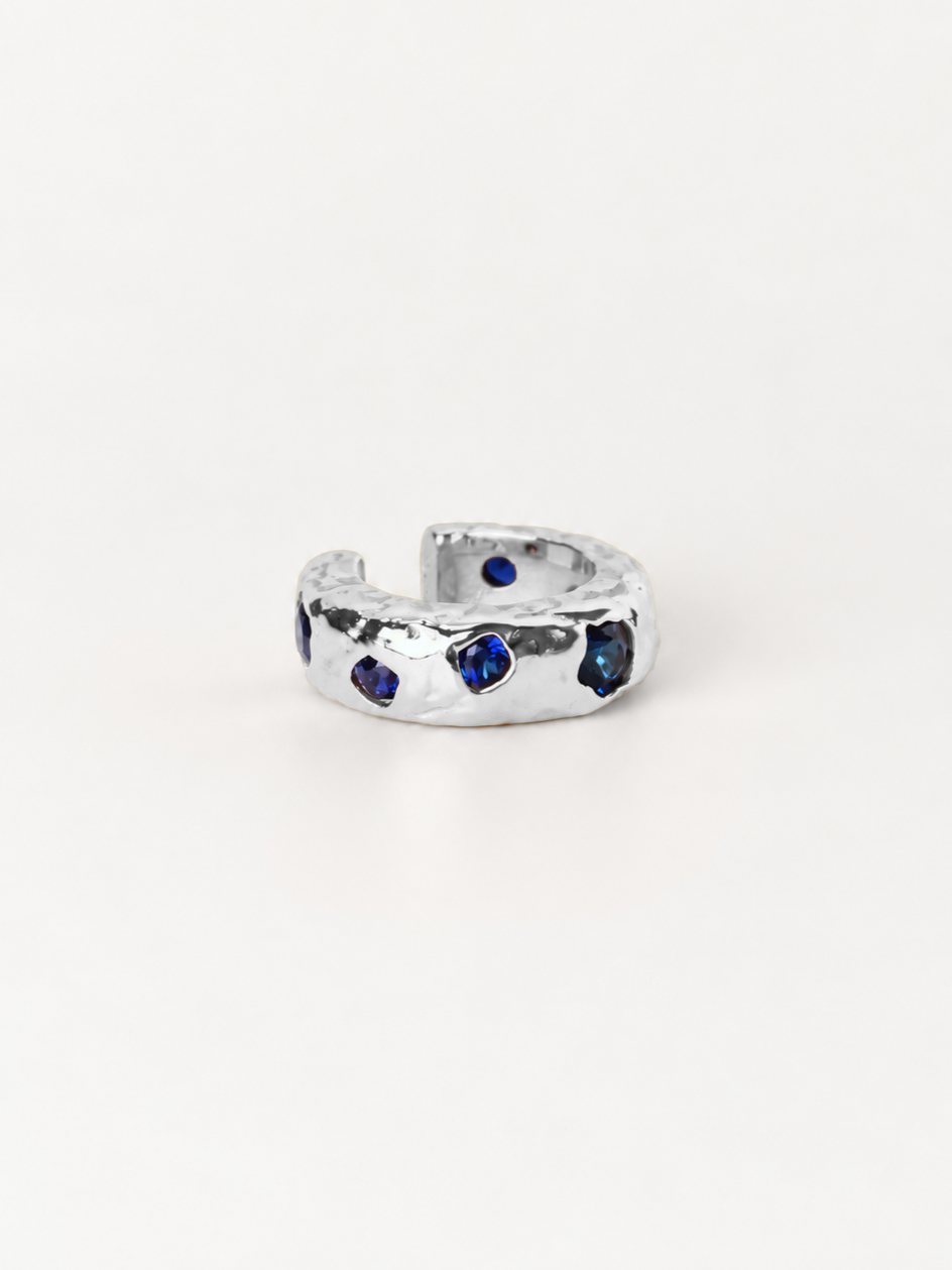Chunky Sapphire Molten Cuff (One Off Sample)