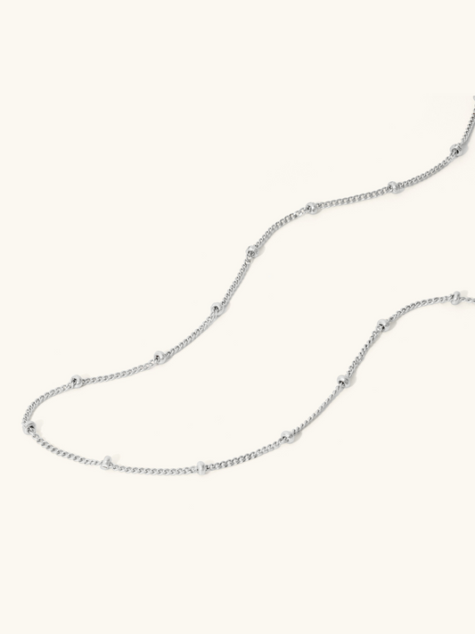 Sterling silver delicate satellite chain. L'ERA Jewellery