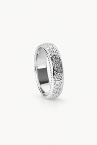 Floral Engraved Chunky Ring (One Off Sample)