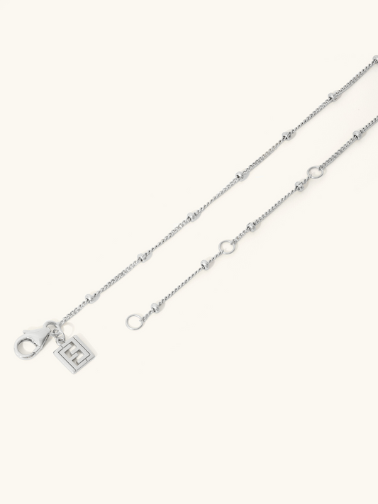 Sterling silver delicate satellite chain. L'ERA Jewellery