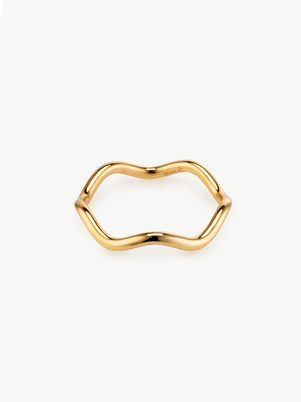 Wave Ring in 18ct Gold Vermeil and Sterling Silver – L'ERA Jewellery
